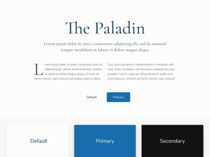 Paladin WordPress Theme Light Blue Style