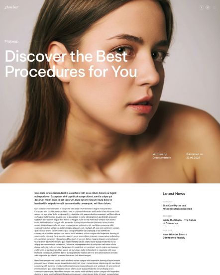 Glowbar Joomla template Post Layout