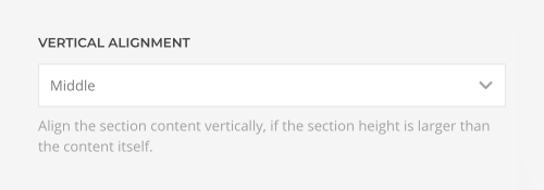 Vertical alignment