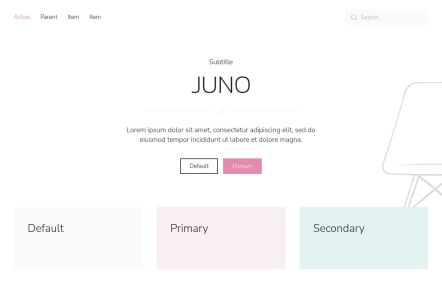 Juno Joomla template UI Elements in Default Style