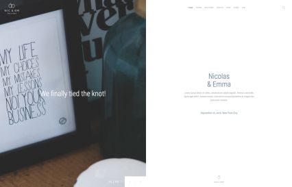 Nic & Em Joomla Template Fashion Blogger Style