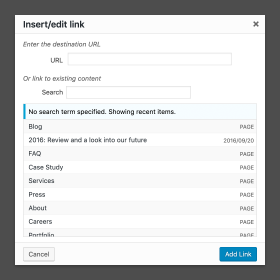Link picker