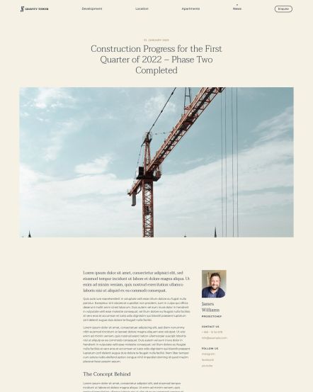 Gravity Tower Joomla template Post Layout