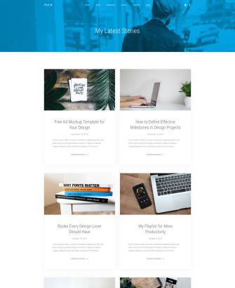 Max Blog Layout