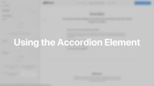 Accordion Element Documentation Video for Joomla