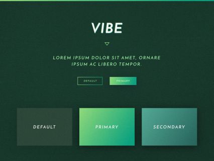 Vibe Joomla Template Dark Green Style