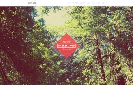 Moustache WordPress Theme Forest Style