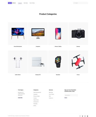 Categories Layout