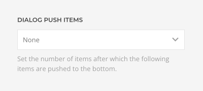 Push items