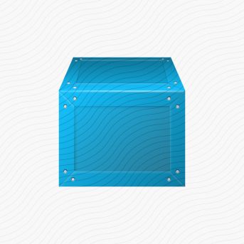 Frame Box Blue Icon