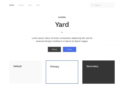Yard WordPress Theme White Blue Style