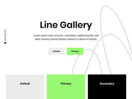 Line Gallery Joomla Template White Green Style