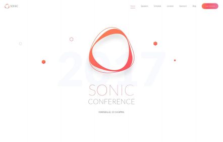 Sonic Joomla template Home Page in Default Style