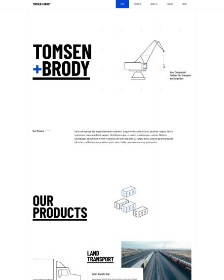 Tomsen Brody Joomla template Home Layout