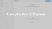 Search Element Documentation Video for WordPress