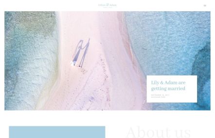 Lilian Joomla template Home Page in White Blue Style