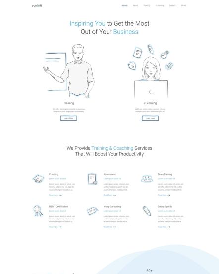 Summit Joomla template Home Layout