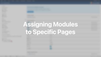 Module Visibility Documentation Video for Joomla