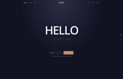 Luna WordPress Theme Ocean Style