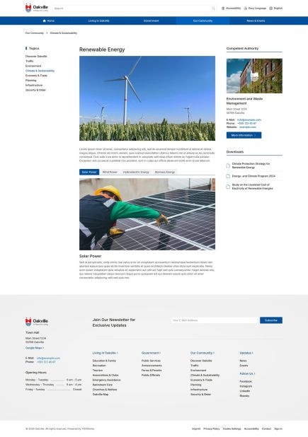 Oakville Joomla Template Post Custom Layout