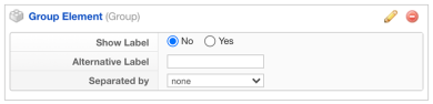 Parameter settings