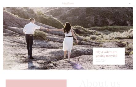 Lilian Joomla template Home Page in White Pink Style