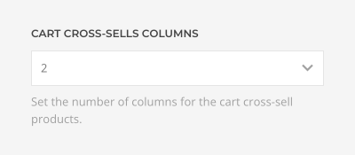 WooCommerce cross-sell columns