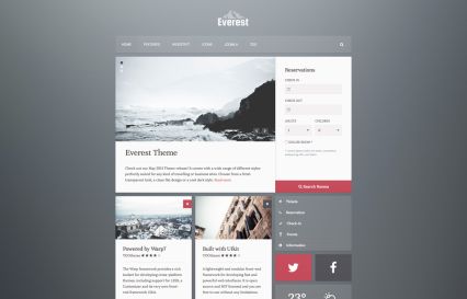 Everest WordPress Theme Grey Style