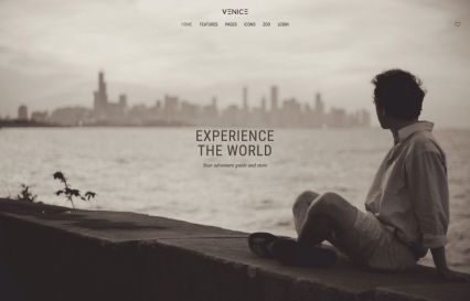 Venice WordPress Theme Lilac Style