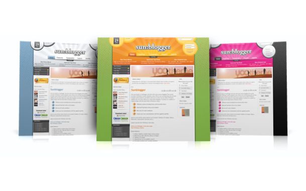 Sunblogger template – May 07 YOOtheme club template