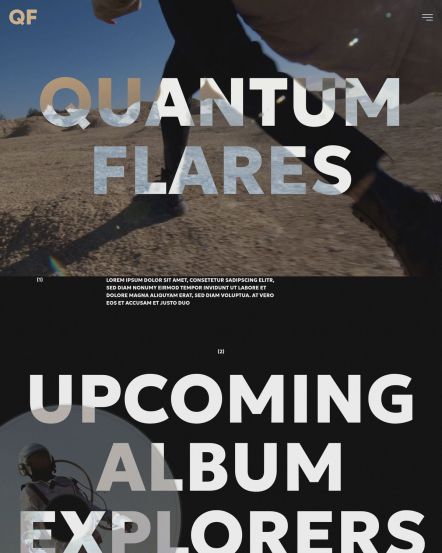 Quantum Flares Joomla template Home Layout