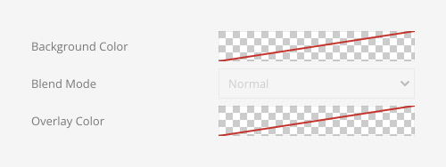 Overlay slider image color options