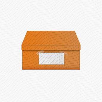 Shoebox Orange Icon