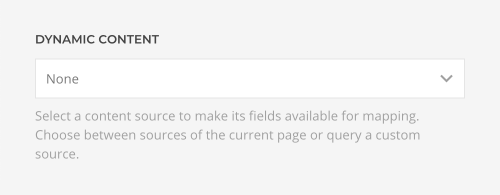 Dynamic content field