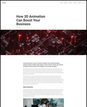 Soda Post Index Layout