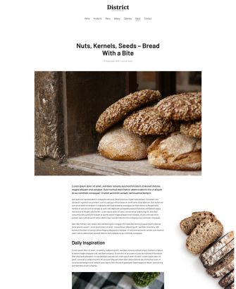 District Post Index Layout