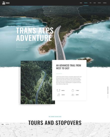 Trek Joomla template Route Post Layout