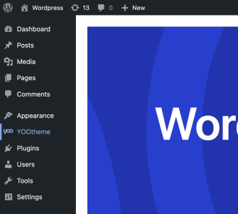 YOOtheme quick start link WordPress