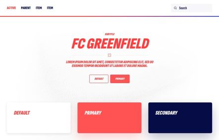 FC Greenfield Joomla template UI Elements in Default Style