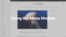 Menu Module Documentation Video for Joomla
