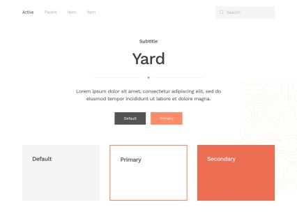 Yard WordPress Theme White Red Style