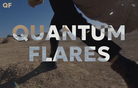 Quantum Flares Joomla template Home Page in Light Black Style