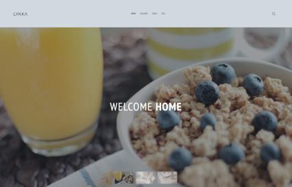 Lykka Joomla Template Blue Style