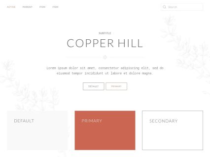 Copper Hill WordPress Theme Default Style