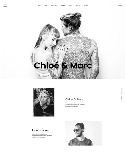 Jack Baker Joomla template Case Study Layout