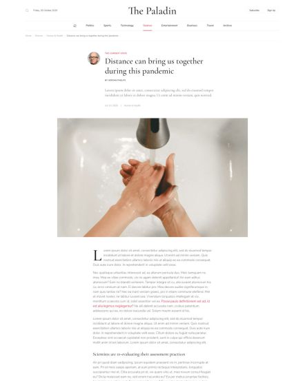 Paladin Joomla template Post Opinion Layout
