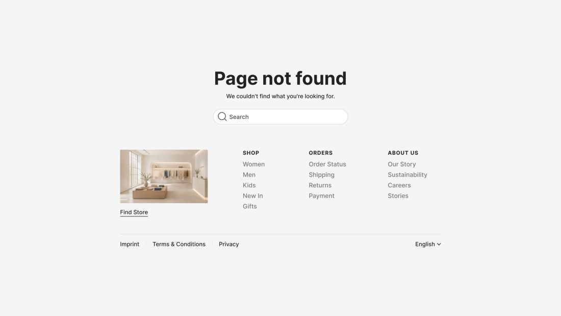 404 Error Page