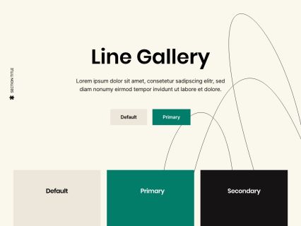 Line Gallery WordPress Theme Light Green Style