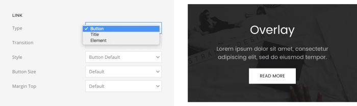 Overlay Link Options