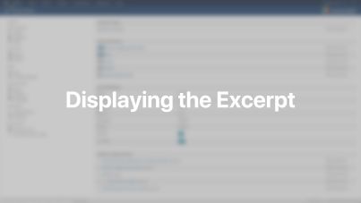 Excerpt Documentation Video for Joomla